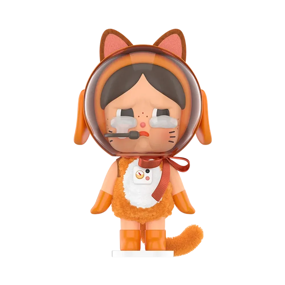 POP MART "Figurine" Crybaby Space Cat Figurine-Orange