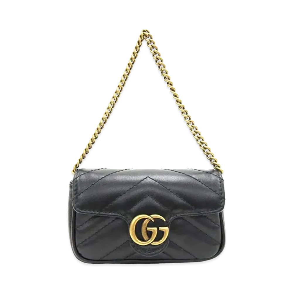 GUCCI GG Marmont Mini Bag "Black"