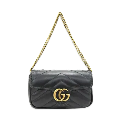 GUCCI GG Marmont Mini Bag "Black"