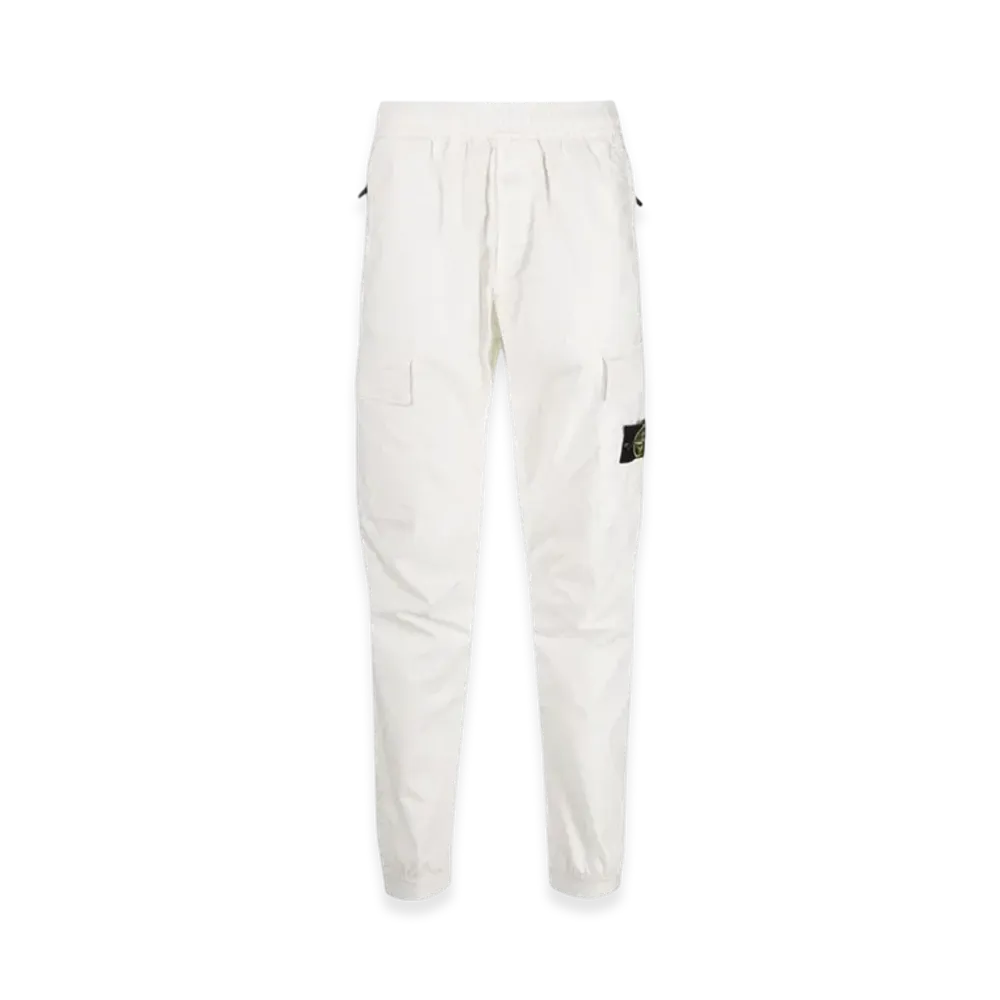 Stone Island 31303 Stretch Cotton Tela Paracadute Cargo Pants - 22SS "Ice"