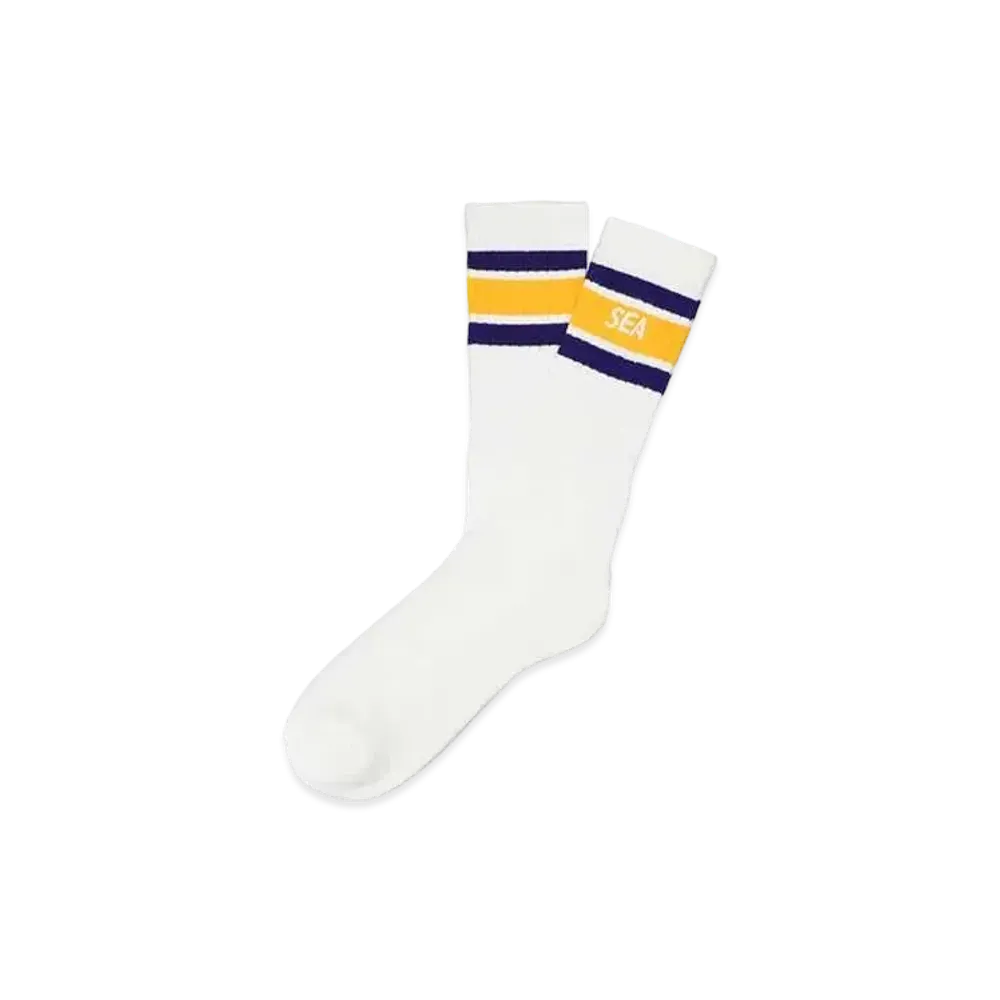 WIND AND SEA Sea Line Sox "Purple Yellow"