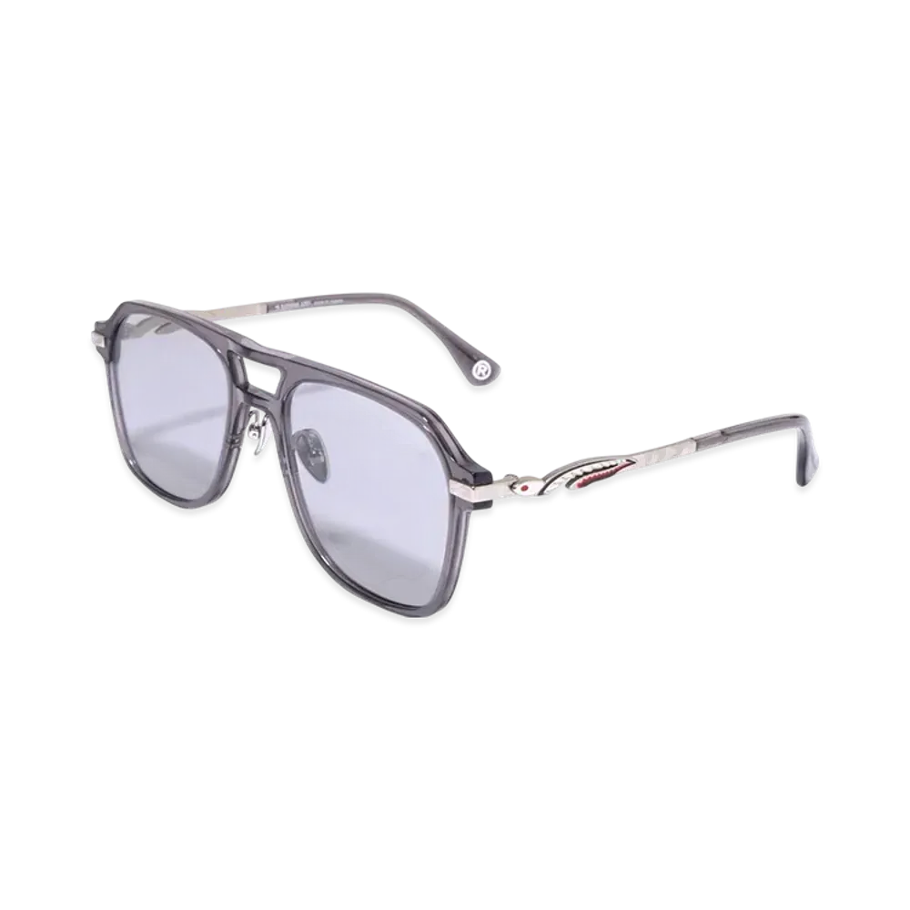 A BATHING APE Shark Sunglasses #6 "Gray"