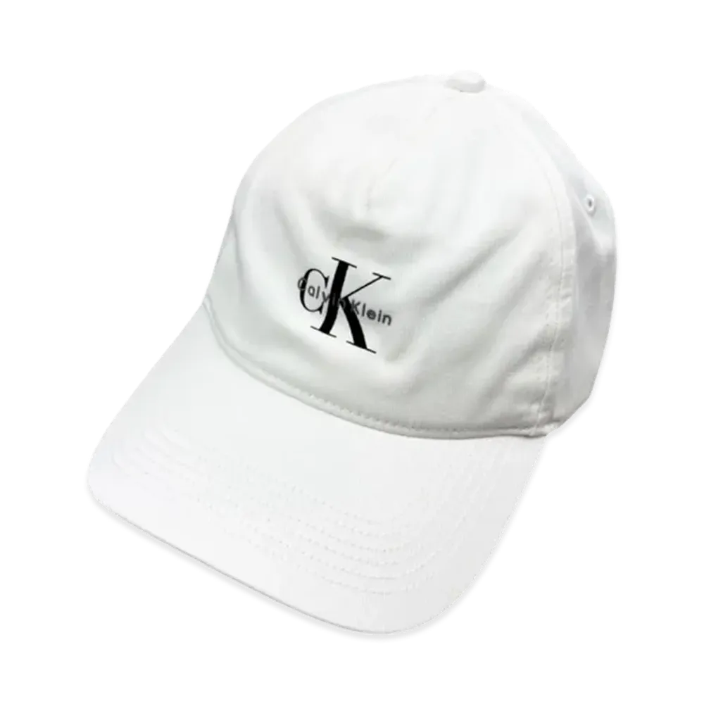 Calvin Klein Monologo Printed Baseball Cap "White"