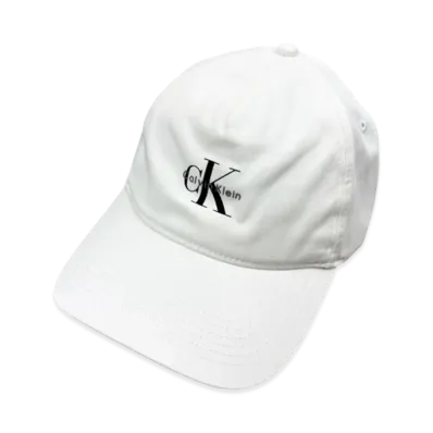 Calvin Klein Monologo Printed Baseball Cap "White"