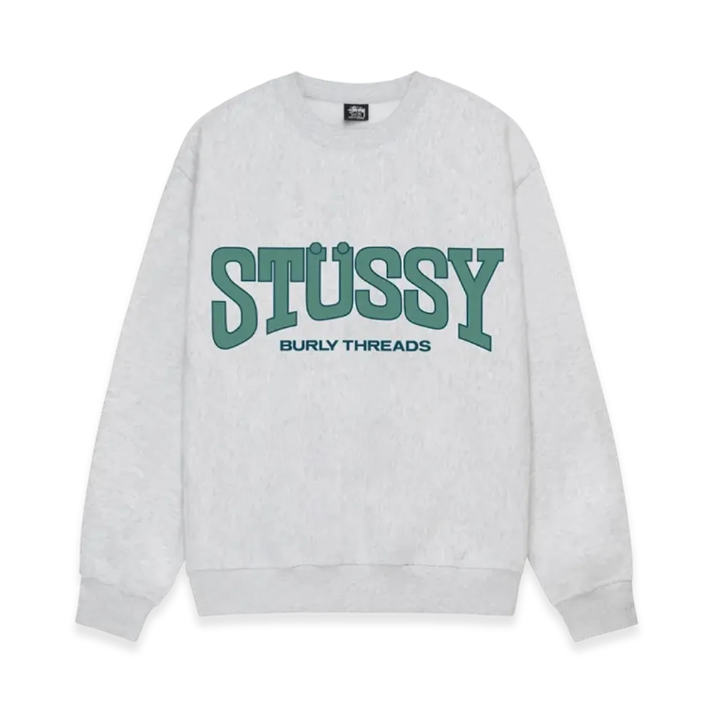 Stussy Burly Thread Crew "Ash Heather"