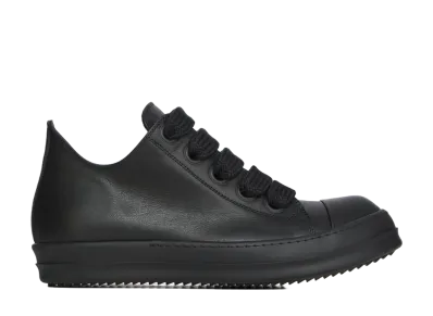 Rick Owens SS26 Jumbolace Low Sneaks "All Black"