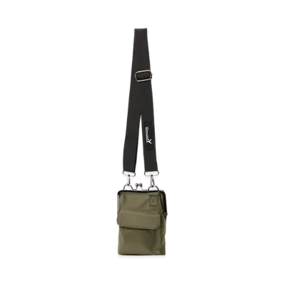 Ground Y Shoulder Bag With Clasp Closure "Khaki"