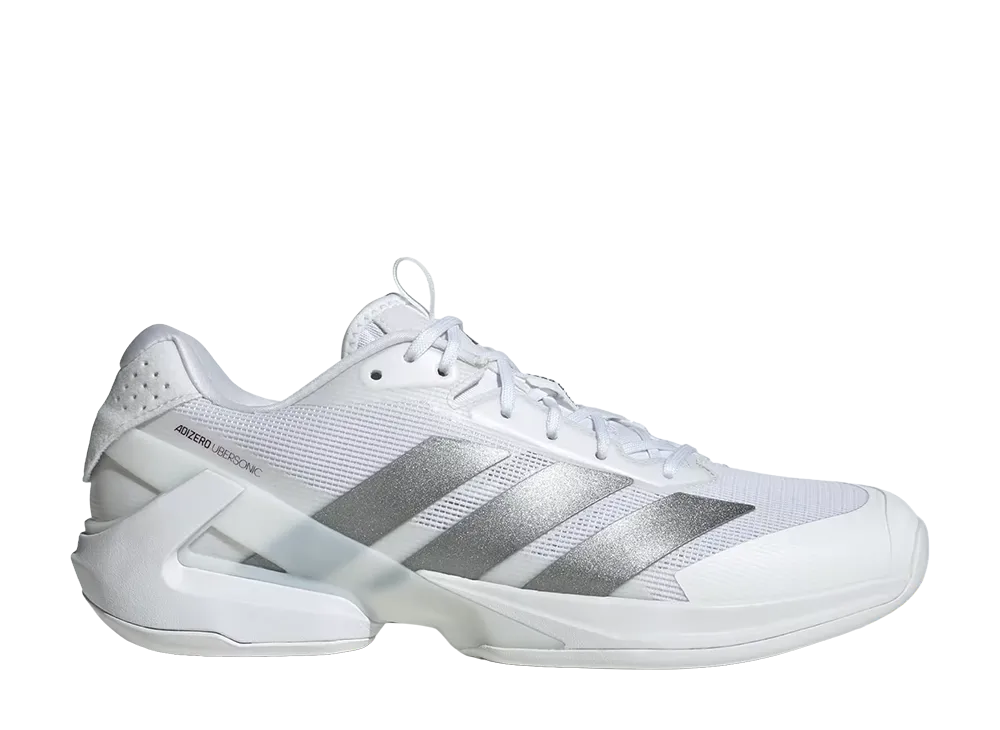 adidas Adizero Ubersonic 5 Tennis "Cloud White/Tech Grey Metallic"