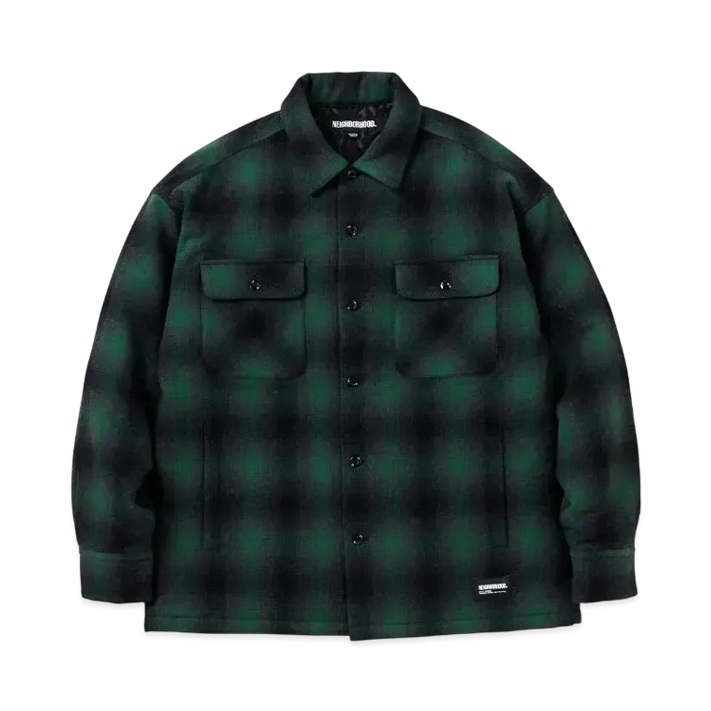 NEIGHBORHOOD CPO Shirt LS "Green"