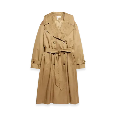 H&M x Glenn Martens Trench Coat "Beige"