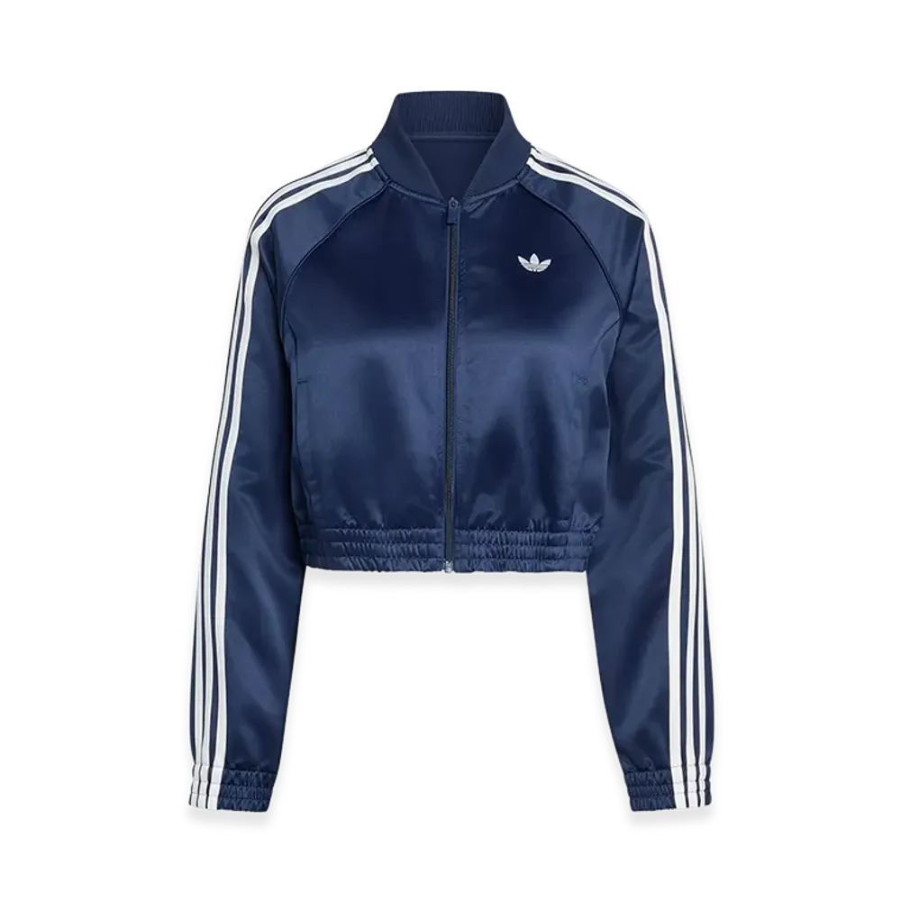 adidas Women's Satin SST Jacket "Night Indigo/White"