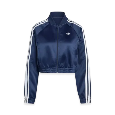 adidas Women's Satin SST Jacket "Night Indigo/White"