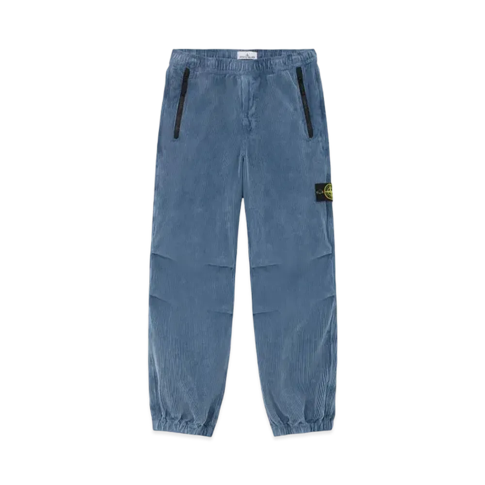 Stone Island 30506 Organic Cotton Corduroy 800 Frost Finish "Mid Blue"