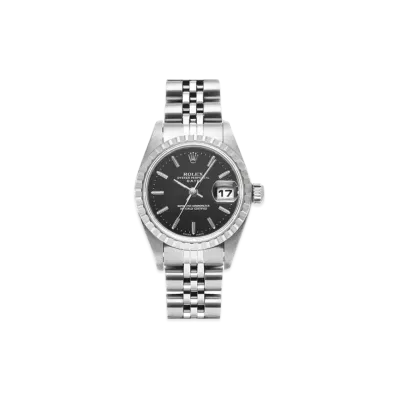 ROLEX Lady-Datejust "Black/Stainless Steel"