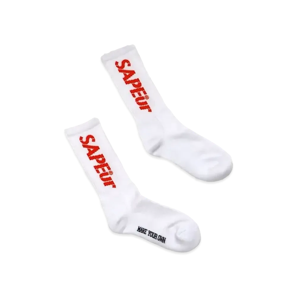 SAPEur Next Stop Is Tokyo Limited Socks "White"