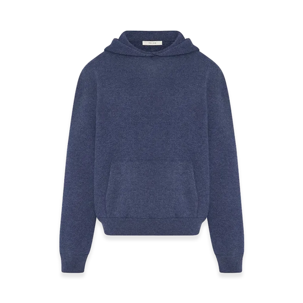 The Row Women's Levine Cashmere Tops "Blue Melange"
