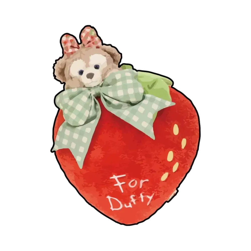 Disney Heartfelt Strawberry Gift Cushion Shelliemay "Multi"