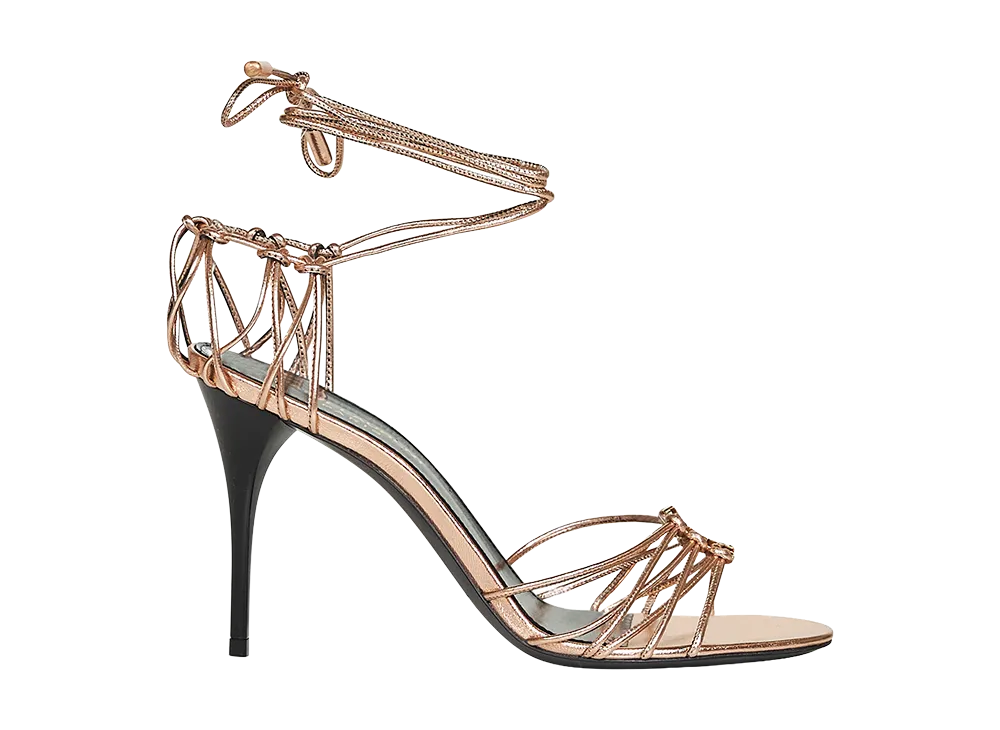 Saint Laurent Women's Babylone Sandals "Pink"