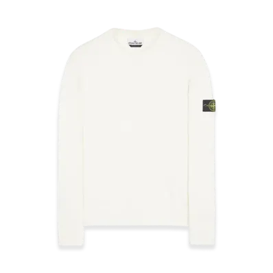 Stone Island 506A2 Winter Cotton Crewneck Knit - 23FW "Natural White"