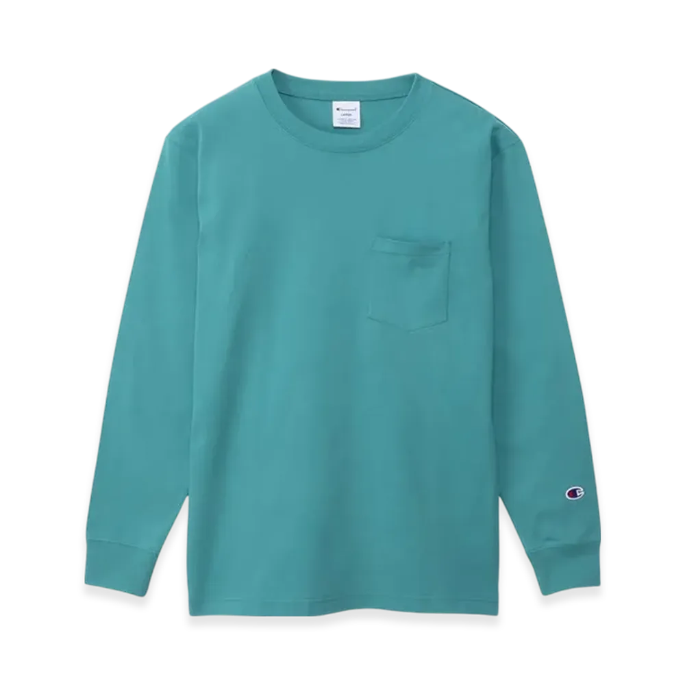 Champion Long Sleeve Pocket T-Shirt 24FW "Mineral Green"