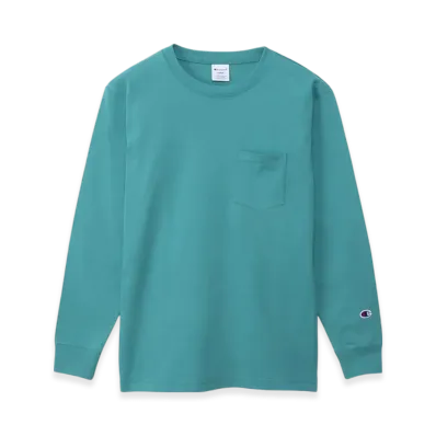 Champion Long Sleeve Pocket T-Shirt 24FW "Mineral Green"