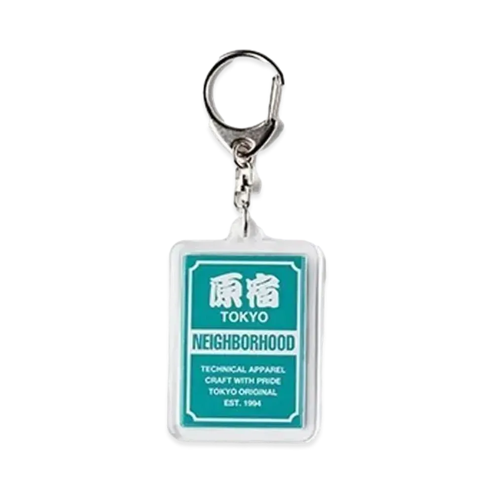 NEIGHBORHOOD for ISETAN Rectangle Type Key Tag "Green"