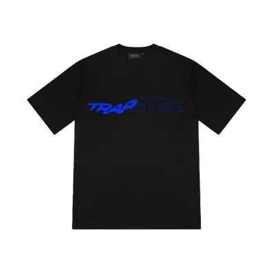 TRAPSTAR Wavy Tee "Black/Blue"