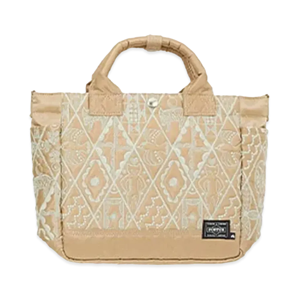 PORTER x mina perhonen 2Way Tote Bag S Symphony "Beige"
