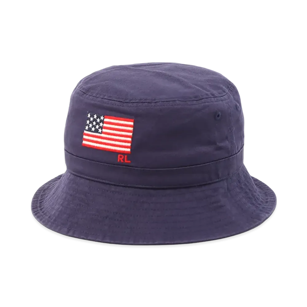Polo Ralph Lauren Chino Flg Emb Loft Bucket Hat "Navy"