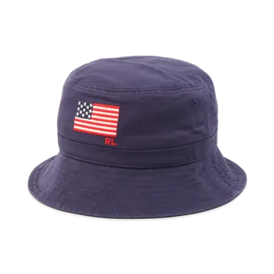 Polo Ralph Lauren Chino Flg Emb Loft Bucket Hat "Navy"
