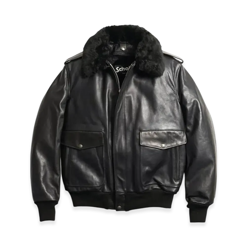 Schott 184SM A-2 Leather Flight Jacket Big Size "Black"