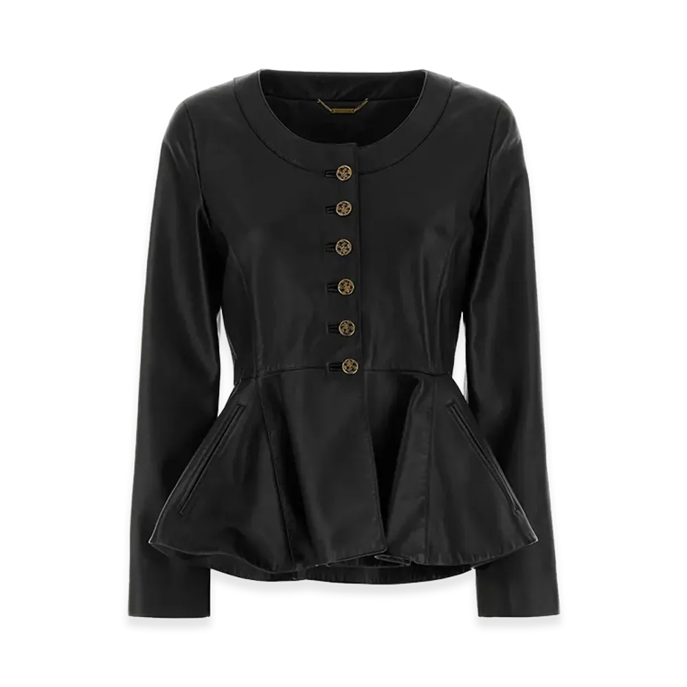 Chloe Women's Leather Jacket "Black"