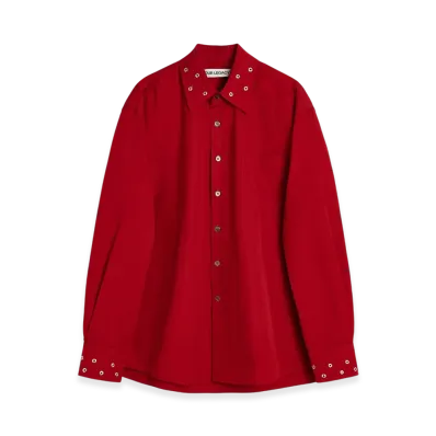 OUR LEGACY Above Shirt "Lipstick Red Super Poplin"