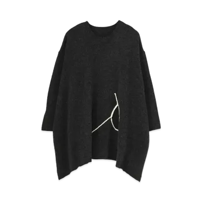 Yohji Yamamoto 7G INDIA PULLOVER "Gray"