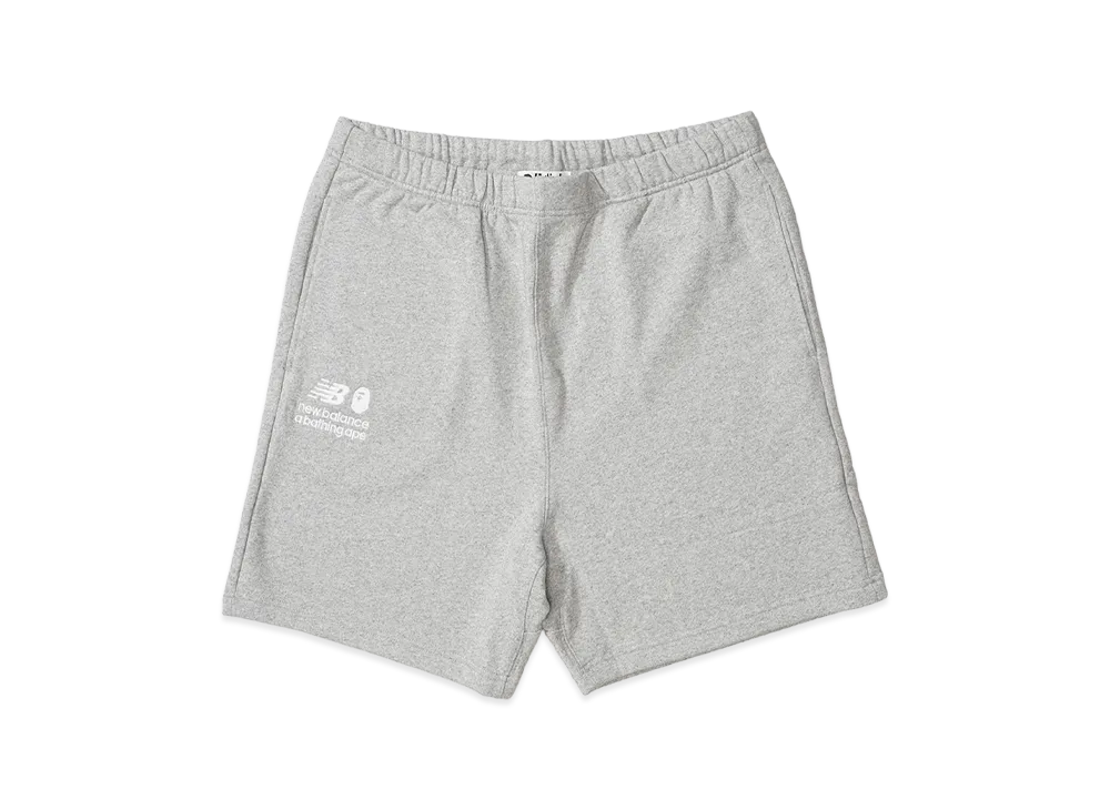 A BATHING APE x NEW BALANCE RELAXED FIT SHORTS "Grey"