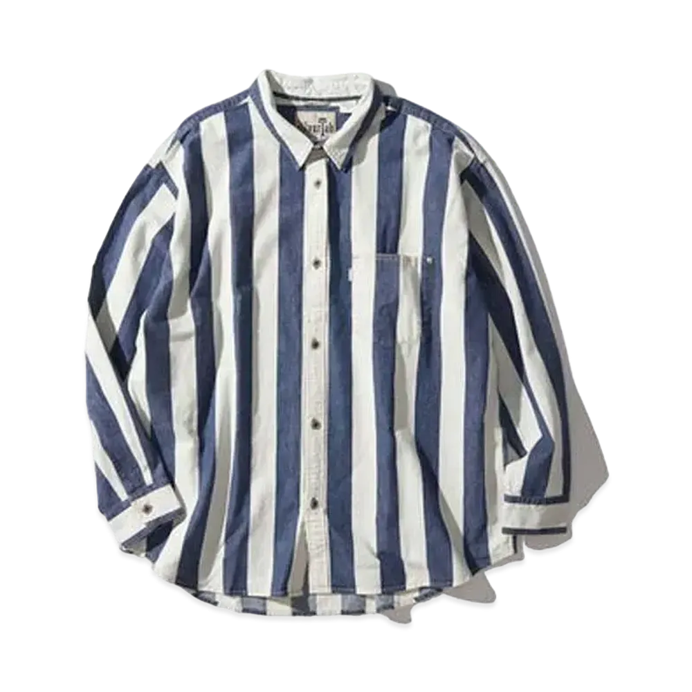 Levi's SILVERTAB OVERSIZE STRIPE SHIRT "Indigo"