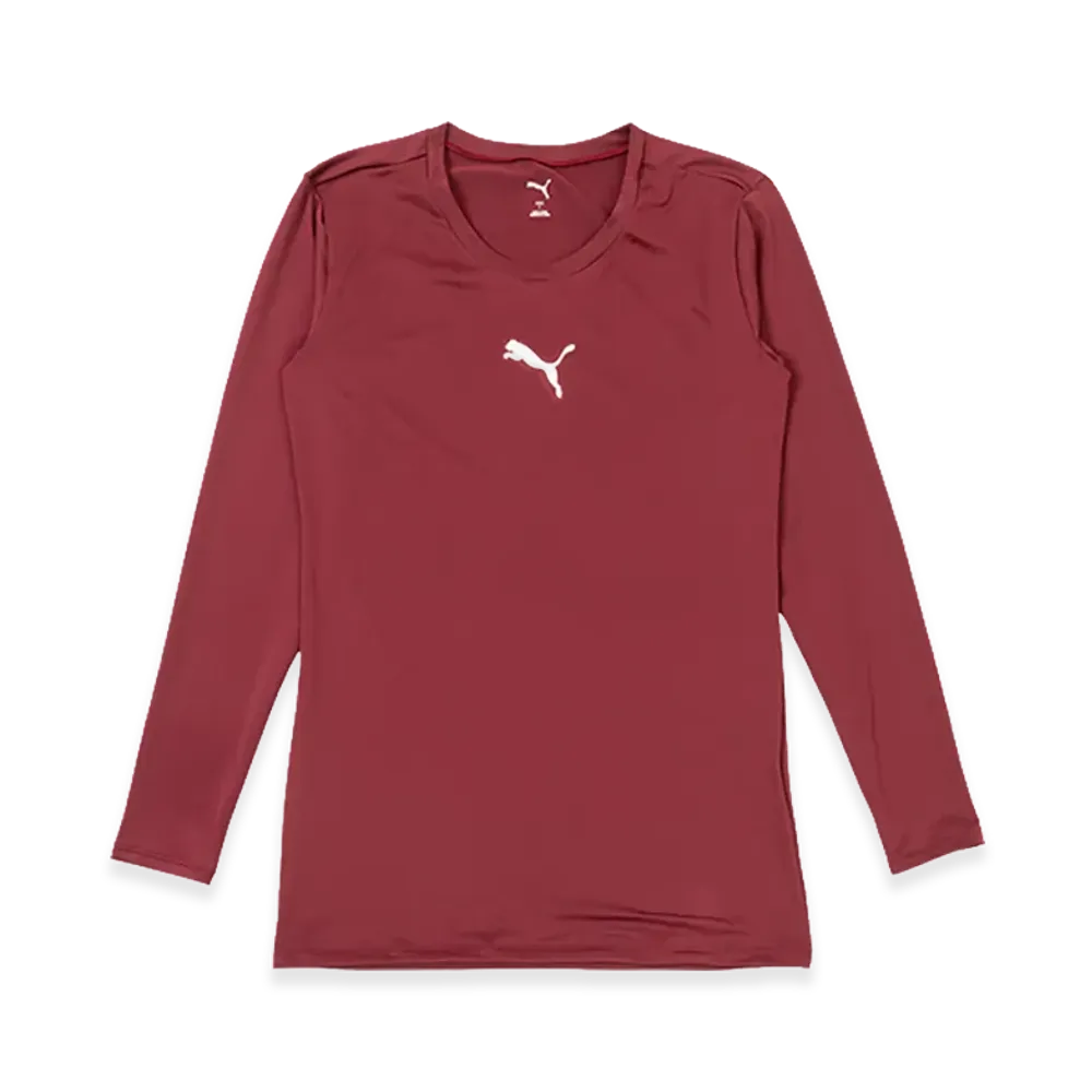 PUMA Compression Crew Neck Long Sleeve Shirt "Cordovan"