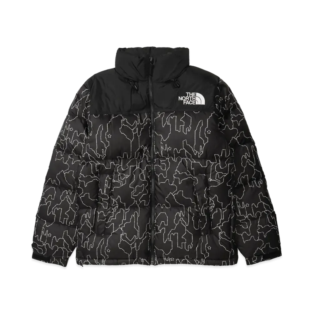 The North Face Novelty Nuptse Jacket "Black Tree Bark"