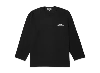 COMME des GARCONS CDG Oversized Long Sleeve T-Shirt Small Logo "Black"