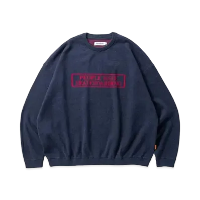TIGHTBOOTH People Hate Skate Sweater "Navy"