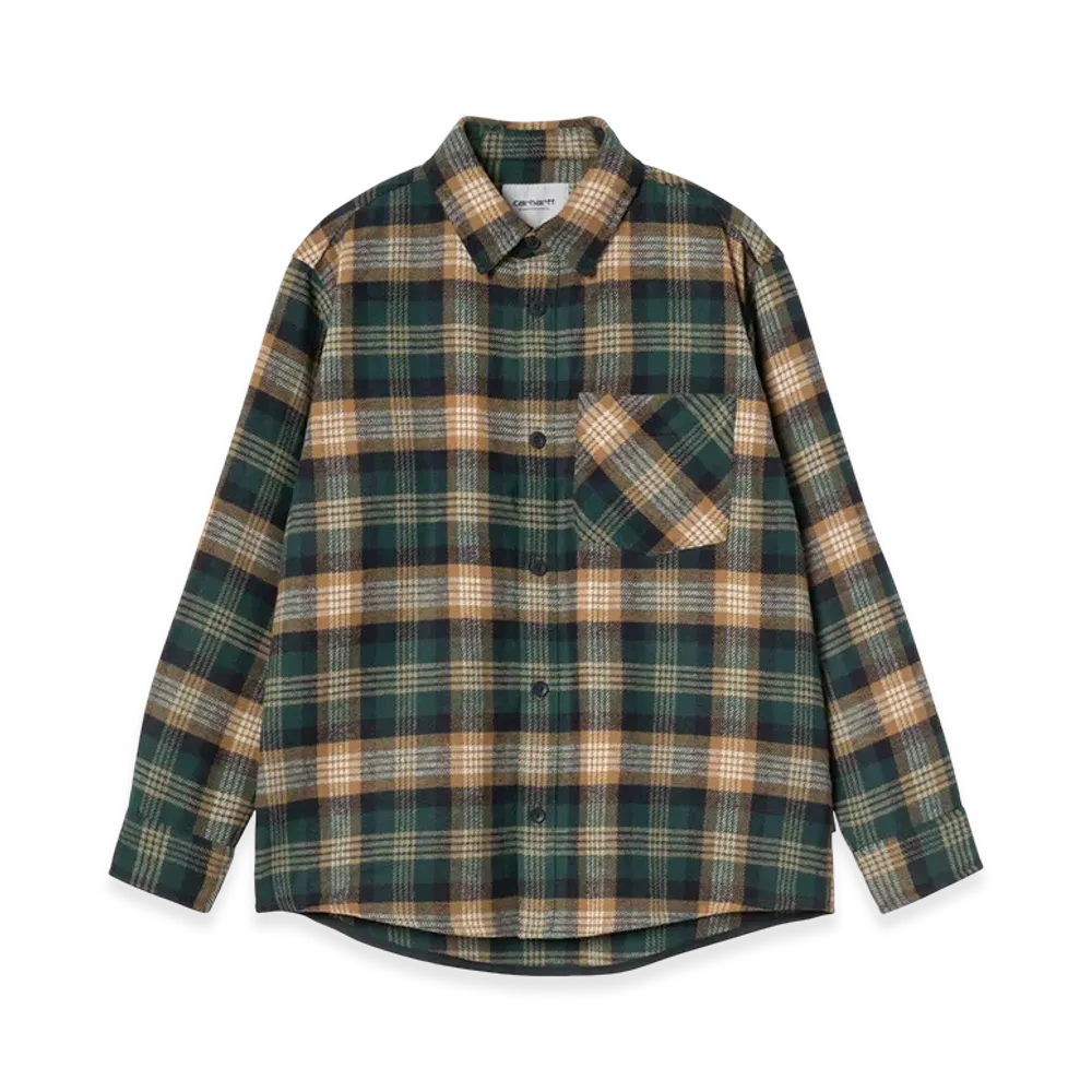 Carhartt WIP L/S Dern Shirt "Dern Check Hamilton Brown"