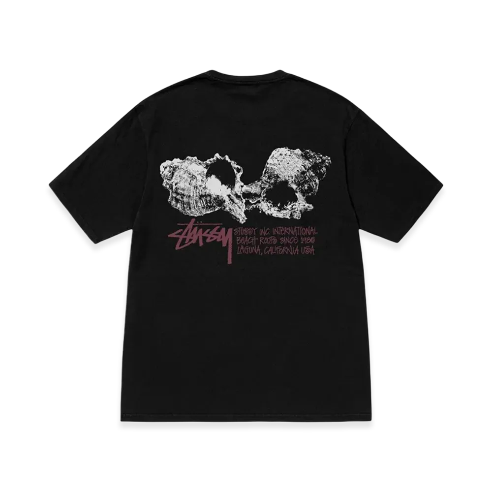 Stussy Shells Tee Pigment Dyed "Black"