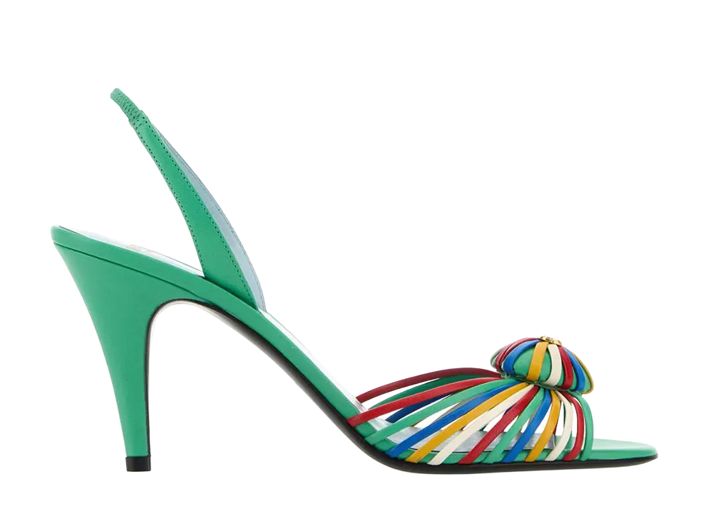 Valentino Garavani Women's Multicolor Leather Royal Sandals "Multicoloured"