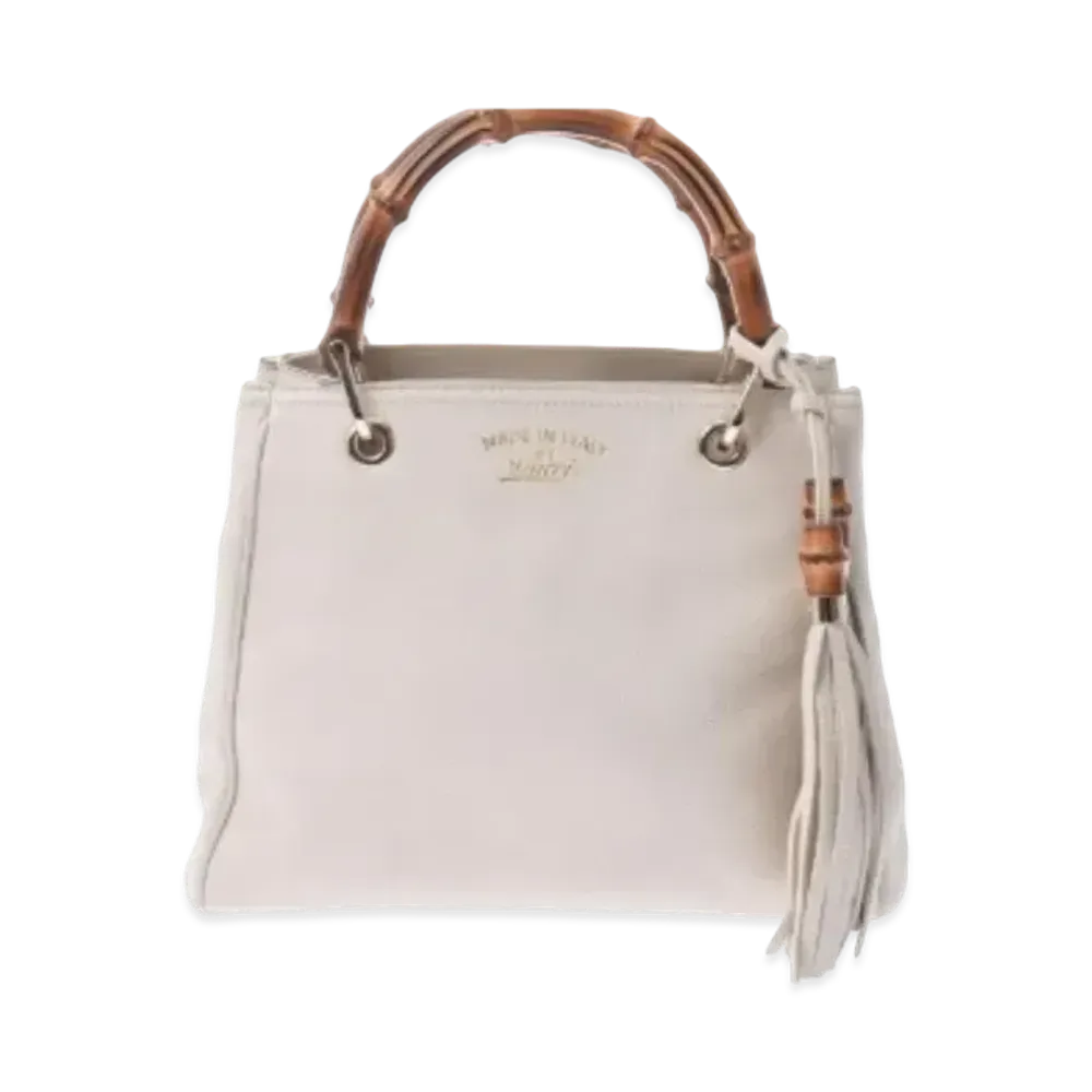 GUCCI Bamboo Shopper "Ivory"