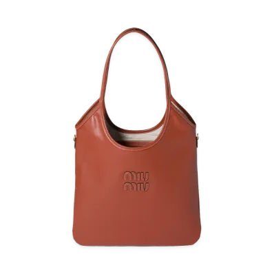 MIU MIU IVY Leather Bag "Copper Brown"