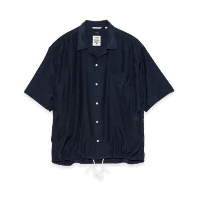 nanamica Open Collar S/S Shirt "Navy"