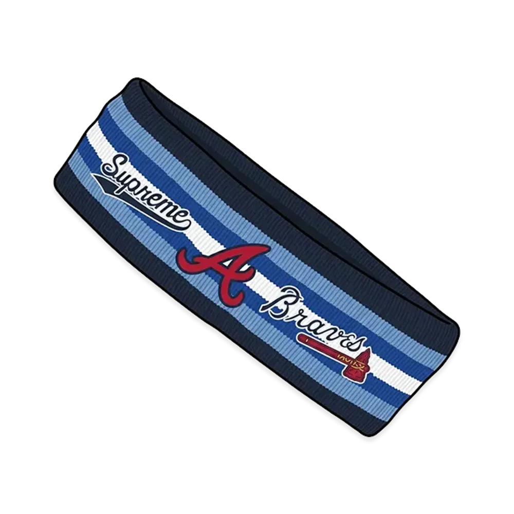 Supreme x Mitchell & Ness Teams Headband "Navy"