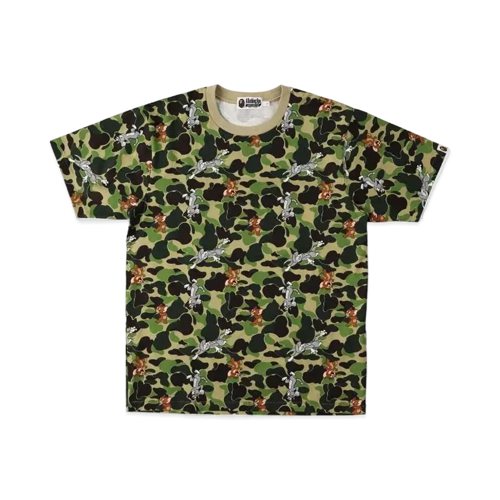 A BATHING APE / TOM AND JERRY CAMO TEE "Camo"