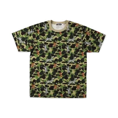 A BATHING APE / TOM AND JERRY CAMO TEE "Camo"