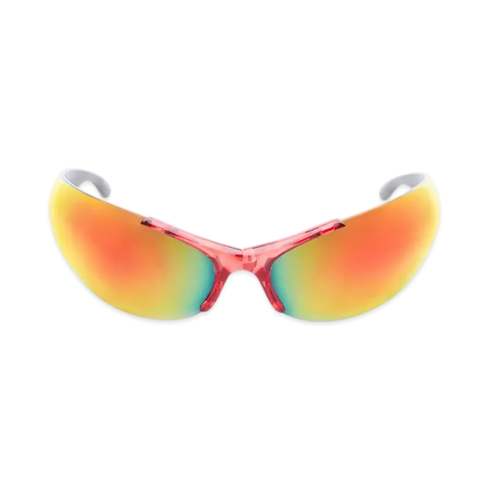 BALENCIAGA Afterhour Oval Sunglasses "Red"